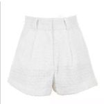 House Of CB  Soraya Shorts Tweed Lace White High Rise 10 12 Coquette Preppy Bride Photo 1