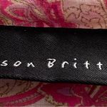 Allison Brittney floral pink beige Barbiecore high waist cotton dress, size M Photo 1