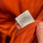 Mac Duggal  NWT pumpkin spice sexy satin puff sleeve mini ruffle dress faux wrap Photo 7