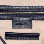 Alexis Hudson Navy Blue Leather Grand Bastille Bag Purse Photo 9