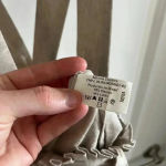 Adriana Degreas Linen Blend Cross Back Overall Dress Size Medium Tan Photo 5