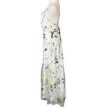 Monique Lhuillier Floral Embroidered Maxi Dress Ivory White Size 4 NWT Photo 4