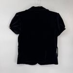 NIKIBIKI Vintage Y2K  Velvet Jacket Juniors Large Black Whimsigoth Silver Buttons Photo 6