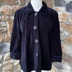 Calvin Klein Jeans Velvet Coat Black Size XL Photo 0