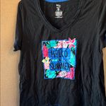 secret treasures  Black 'Hello Summer' Graphic sleep Tee large Photo 0