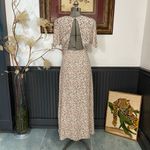 AFRM Jamie Floral Print Open Back Midi Dress Photo 6