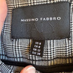 Massimo Fabbro Italy Grey Black Plaid Slim Trouser Dress Pants Womens 8 Preppy Gray Photo 4