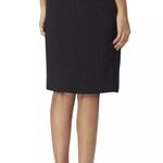 Tahari Black Pencil Above the Knee Mini Skirt Size 6 NWT Perfect for Work Office Photo 1