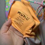 Show Me Your Mumu  Floral Print Mini Dress Orange Yellow Purple Pink Strappy Back Photo 4