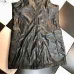 Tinseltown NWT Faux Leather Skirtalls Dress Black Wet Look Overalls Jumper Retro Photo 8