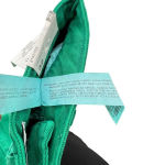 ZARA Washed Green High Waisted Denim Straight Cropped Jeans Size 0 Photo 14