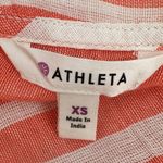 Athleta Beach Cover Up Tassel Trim Stripe Coral & White Size Xsmall Photo 7