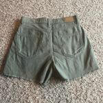 American Eagle Olive Green Highest Rise Mom Jean Shorts Size 2 Photo 1