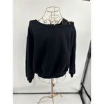 Oak + Fort black Sweatshirt Long Sleeve Size Small 60% Cotton Photo 6