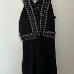 NBD NWOT X by Revolve lace-up beaded corset sleeveless Nova Black - size 6 Photo 1