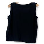 VINTAGE Key Lime Pie | S | Embellished Sequin Tropical Flower Tank Top Black Photo 3