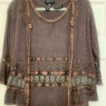 Bohemian Maxi Dress with Jacket Brown Photo 8