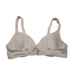 Shade & Shore White Eyelet Bikini Top Size 34B Photo 2