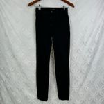J Brand  Maria High-Rise‎ Skinny Jeans in Black Hewson Size 24 Photo 3