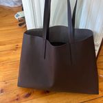 Everlane  The New Day Market Shoulder Tote Bag Dark Brown Structured Photo 1
