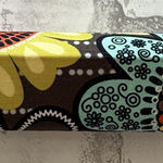 Vera Bradley  Sierra Blue Orange Southwestern Hard Eyeglass Case Boho Chic Photo 0