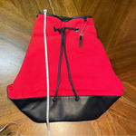 Ralph Lauren  Sport Red and Blue Drawstring Backpack 90s y2k One Strap Photo 1