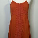 Blue Rain  Francesca's NWT Orange Lace Sexy‎ Slip Dress - XS Photo 0