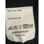 Piazza Sempione Short Sleeve 100% Wool Short Sleeve Black Knit Dress Size IT 42 Photo 5