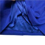 St. John Blue Sheath Dress Crew Neck Midi Photo 6