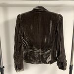 Tahari  Dark Grey Velvet Blazer Size S Photo 5