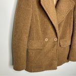 JouJou teddy bear blazer pea coat style coat‎ size small caramel colored Brown Photo 1