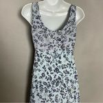 Rampage Vintage 90s‎ Maxi Dress  Floral Milkmaid Bodice Blue Sleeveless Juniors Photo 5