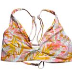 Stone Fox Swim NWT Daya Bikini Top M Hot Tropix Print Swim Tropical Photo 2