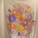 Simply Southern Tan Great Day Smile Flower Motivation T-Shirt - size XL Photo 2