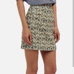 Kate Spade New York Tweed Skirt the Rules Mini Skirt Yellow Green size 4 $348 Photo 2