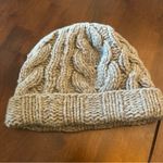 Abercrombie & Fitch Abercrombie Y2K Cashmere Cable Knit Beanie Unisex One Size Gray Hat Winter Ski Photo 1