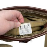 Liz Claiborne Vintage 90ās Beige & Brown Rattan Crossbody Bag Purse Shoulder Bag Photo 9