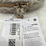 Lululemon Sherpa Fleece Crossbody Everywhere Belt Bag Gold Logo Winter White Y2K Photo 12