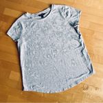 Vera Wang Simply Vera Floral Tee, Lightweight, Heather Gray, Size XL Photo 1