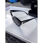 Coach EUC HC 8421U 50023C Black Plastic Sunglasses Grey Gradient Lens Photo 4