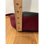 Kate Spade Crossbody Bag Womens Medium Colorblock Black Burgundy White Leather Photo 7