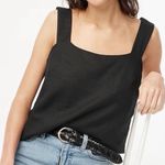 J.Crew  Linen Blend Square Neck Tank Top Photo 0