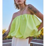 Nocturne halter top US medium large neon yellow green NeW Photo 0