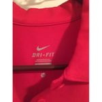 Nike Dri-Fit Adult Short Sleeve Polo Shirt Size Medium Red Photo 5