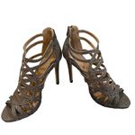 EXPRESS Metallic Strappy Stiletto Heels, Sz 8 Photo 8