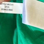 Madewell NWT Verdant Green The Melody Bubble-Hem Smocked Midi Dress Poplin XXS Photo 8