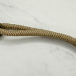 Vintage Rope Hammered Metal Belt Small (S) Boho Braided Artisan Statement 🌾 Brown Photo 8