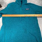 Patagonia teal Blue 1/4 zip sweater Photo 7