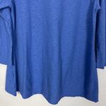 Vintage Cut Loose Top Womens XS Linen Cotton Oversize Beachy Lagenlook Old Money Blue Photo 7