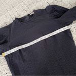 Levi's Puff Sleeve Crinkle Texture Long Sleeve Blouse Black (Small) Photo 3